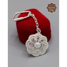 Midyat Nurtaş Gümüş Sarmal Model 925 Ayar Gümüş Telkari Anahtarlık 201025146