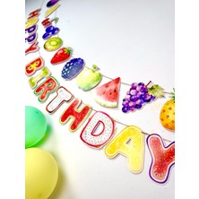 Fluparty Tutti Frutti - Meyve Temalı Figürlü Banner