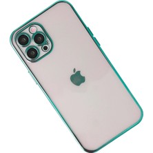 isiltikidsmoda Newface iPhone 12 Pro Kılıf Razer Lensli Silikon - Yeşil