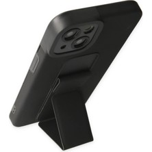 isiltikidsmoda Newface iPhone 14 Plus Kılıf Mega Standlı Silikon - Siyah