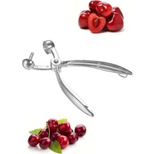 Feyza Design Paslanmaz Çelik Kiraz ve Zeytin Çekirdek Çıkarıcı, Pratik El Aleti