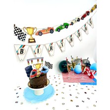 Fluparty Vintage Racing - Yarış Arabası Temalı Figürlü Banner
