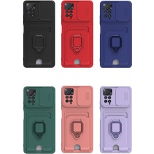 isiltikidsmoda Newface Xiaomi Redmi Note 12 Pro 4g Kılıf Zuma Kartvizitli Yüzüklü Silikon - Pembe