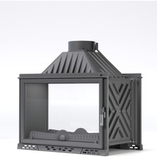 Özgürce Ön ve Arka Açık Tünel Döküm Şömine Haznesi, Şık ve Dayanıklı Tasarım