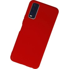 isiltikidsmoda Newface Vivo Y11S Kılıf Nano Içi Kadife Silikon - Kırmızı