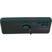 isiltikidsmoda Newface Oppo Reno 5 Lite Kılıf Montreal Yüzüklü Silikon Kapak - Yeşil