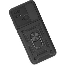 isiltikidsmoda Newface Xiaomi Redmi 10C Kılıf Pars Lens Yüzüklü Silikon - Siyah