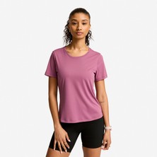 Decathlon Domyos Kadın Kısa Kollu Spor Tişörtü - Mor