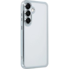 isiltikidsmoda Newface Samsung Galaxy S25 Kılıf Razer Lensli Silikon - Gümüş