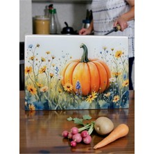 Feyza Design Çok Amaçlı Temperli Cam Doğrama Tahtası, Yedek Silikon Ayak, Oval 25X35CM