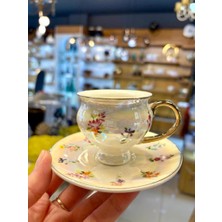 Mien Sedef Ayaklı Tek Kişilik Türk Kahvesi Fincanı