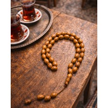 Sufi Tesbih Esans Ve Hediyelik Doğal Andız Tesbih 11X7 mm Arpa Kesim Kokulu El Yapımı Ahşap Erkek Tesbihi Günlük Kullanım