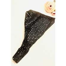 Berg Atelier Bandana Parıltılı Saç Bandı Lastikli Paraşüt Bandana