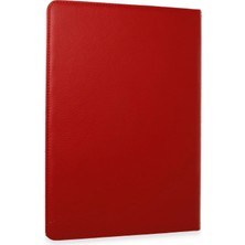 isiltikidsmoda Newface Samsung Galaxy X610 Tab S9 Fe Plus 12.4 Kılıf 360 Tablet Deri Kılıf - Kırmızı