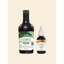 2'li Ürün - Ravla Organik Erken Hasat Zeytinyağı – Içimlik 500ML /  Ravla Çörek Otu Yağı - 50ML
