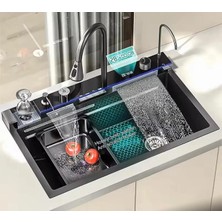 Gürtuz Uzaktan Kumandalı Led'li Ultrasonik Akıllı Eviye – Ev, Işyeri ve Otel Kullanımına Uygun