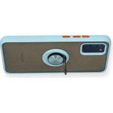 isiltikidsmoda Newface Samsung Galaxy A02S Kılıf Montreal Yüzüklü Silikon Kapak - Buz Mavi