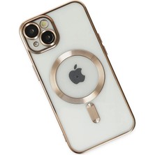 isiltikidsmoda Newface iPhone 14 Plus Kılıf Kross Magneticsafe Kapak - Gold