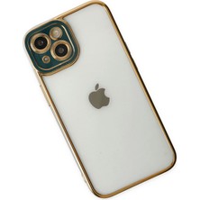 isiltikidsmoda Newface iPhone 14 Plus Kılıf Liva Lens Silikon - Yeşil