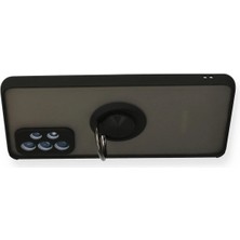 isiltikidsmoda Newface Samsung Galaxy A72 Kılıf Montreal Yüzüklü Silikon Kapak - Siyah