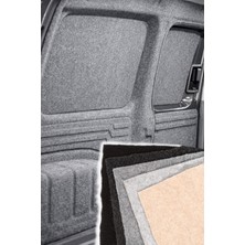 Sayın Tekstil Oto Panelvan Döşeme Kabin-Pandizot Kaplama Için Esnek Yumoş Halı - Gri (Duman) - 200 cm