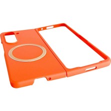 isiltikidsmoda Newface Samsung Galaxy Z Fold 5 Kılıf Mata Fold Kapak - Lila