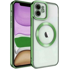 isiltikidsmoda Newface iPhone 12 Kılıf Kross Magneticsafe Kapak - Koyu Yeşil