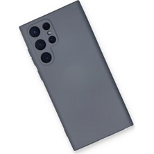 isiltikidsmoda Newface Samsung Galaxy S23 Ultra Kılıf Nano Içi Kadife Silikon - Gri