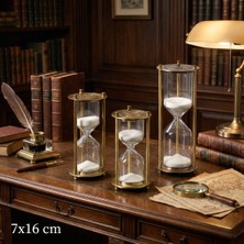 Dekoratif Cam Kum Saati 7X16 cm