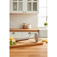 Feyza Design Paslanmaz Çelik Patates Ezme Aparatı, Pürüzsüz Püre Hazırlama Aracı