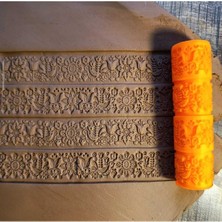 Feyza Design 10 cm Seramik ve Polymer Kil ile Kurabiye ve Pastacılık Doku Rulosu