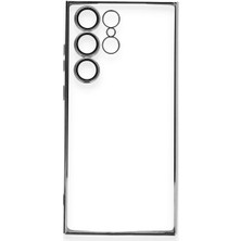 isiltikidsmoda Newface Samsung Galaxy S23 Ultra Kılıf Razer Lensli Silikon - Gümüş