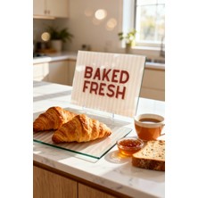 Feyza Design El Yapımı Desenli Cam Kesme Tahtası, Şık ve Dayanıklı, 25X35 cm