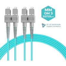Rubu Fiber Optik Patch Kablo Sc/upc-Sc/upc Multi Mode Om3 5 Metre duplex 2.0mm 50/125