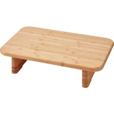 Feyza Design Bambu Ayaklı Doğrama ve Sunum Tahtası, Büyük Boy 36X24 cm
