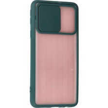 isiltikidsmoda Newface Samsung Galaxy A01 Core Kılıf Palm Buzlu Kamera Sürgülü Silikon - Yeşil