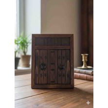 Dekoratif Duvar Tipi Kapaklı Ahşap Anahtarlık