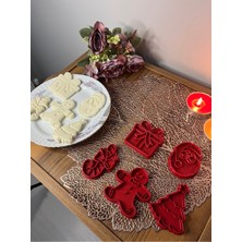 Feyza Design Yeniyıl Temalı Kurabiye Kalıp Seti, Renkli ve Eğlenceli Pişirme Aksesuarları