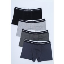 Toontoy Erkek Çocuk Pamuklu Lastikli Boxer - 4'lü Paket