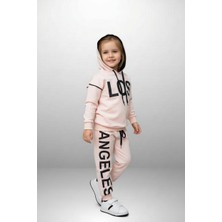 Black Steel Baskılı Kapşonlu Çocuk Boy Eşofman Takımı