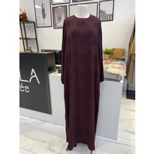 Nurcan Çetin Kendinden Desenli Elbise