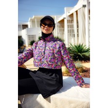 Remsa Mayo Önü Kapaklı Tam Kapalı Tesettür Mayo Siyah R5200