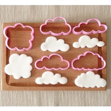 Feyza Design Farklı Bulut Desenli Kurabiye Kalıpları Seti, Şekilli Pişirme Aksesuarları