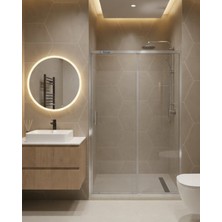 Db Banyo  Deniz Seri Ön Cephe Duşakabin 5 mm Şeffaf Temperli Cam Parlak Profil Yükseklik 190 cm