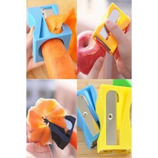 Feyza Design Pratik Kalemtıraşlı Meyve ve Sebze Soyucu, Havuç, Salatalık, Elma Için