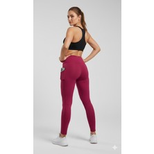 Toparlayıcı Etkili Yüksek Bel Kadın Günlük ve Spor Tayt Cepli