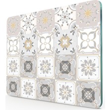 Feyza Design Şık Çini Görünümlü Cam Kesme ve Sunum Tablası 30X40 cm