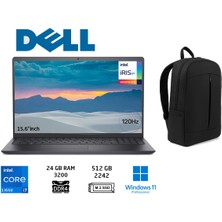 Dell Vostro 3530 I7-1355U 24GB 512GB SSD 15.6"120hz Laptop WINDOWS11 Pro+Duddi Çanta N1601PVNB3530U