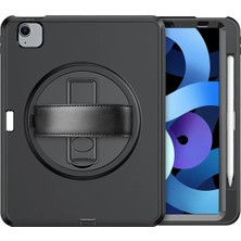 isiltikidsmoda Newface iPad 2022 10.9 (10.nesil) Kılıf Hand Strap Tablet Kılıfı - Siyah