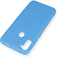 isiltikidsmoda Newface Samsung Galaxy A11 Kılıf Nano Içi Kadife Silikon - Mavi